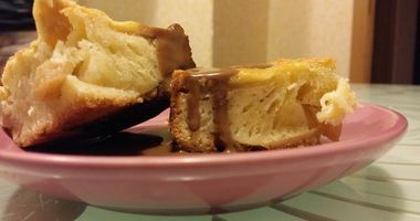 Рецепт Шарлотки под шоколадным фондю