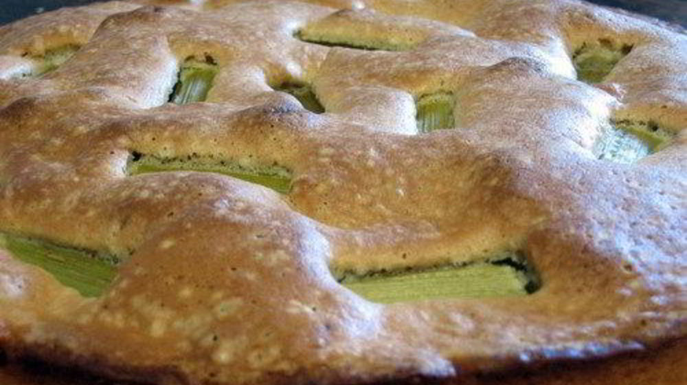 Как приготовить шарлотку с ревенем