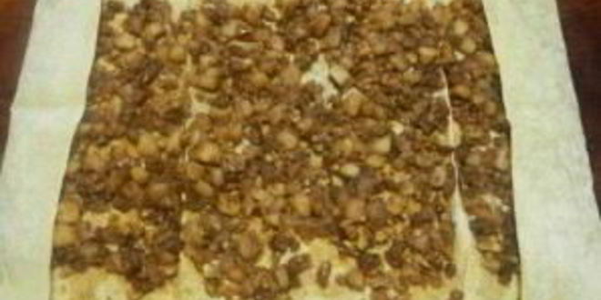 Рецепт богатого штруделя из лаваша