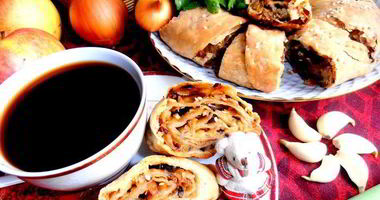 Рецепт Хрустящего постного штруделя с ароматной полезной начинкой