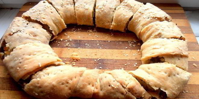 Рецепт хрустящего постного штруделя с ароматной полезной начинкой