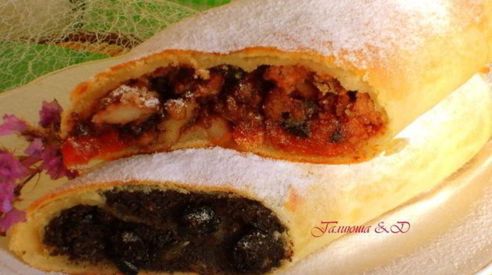 Как приготовить штруделя из творожного теста без яиц