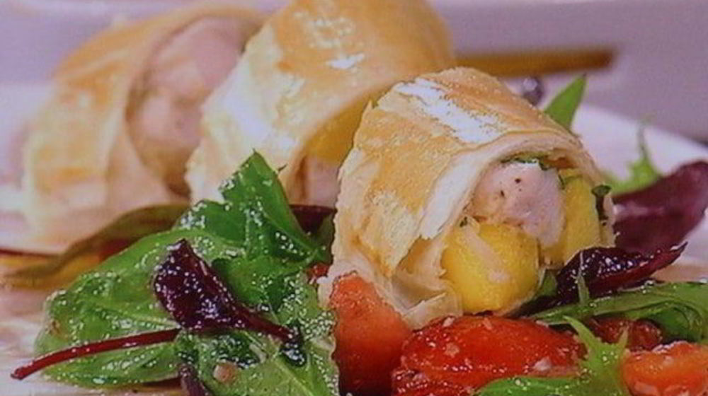 Как приготовить штруделя с курино-манговой начинкой