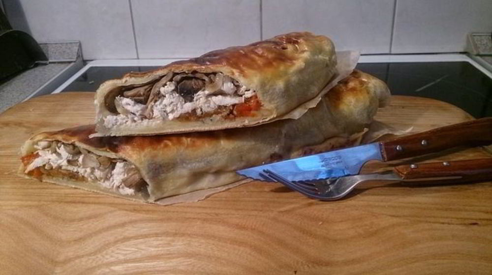 Как приготовить штруделя с курицей
