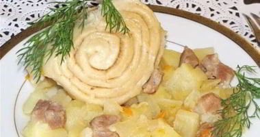 Рецепт Штруделя с мясом и картошкой
