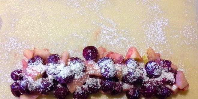 Рецепт штруделя с яблоками и вишней