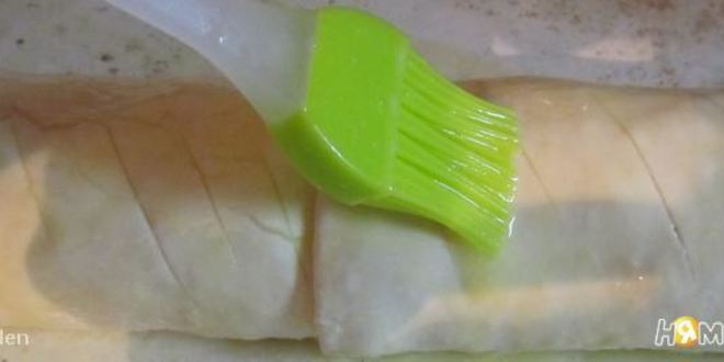 Рецепт штруделя яблочного с изюмом и малиной