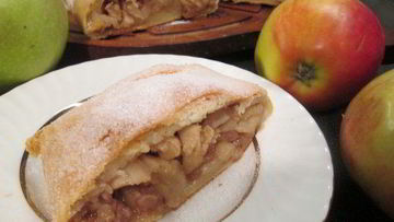 Рецепт Венского штруделя из творожного теста