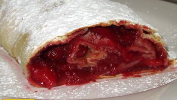 Рецепт Вишневого штруделя с вишней