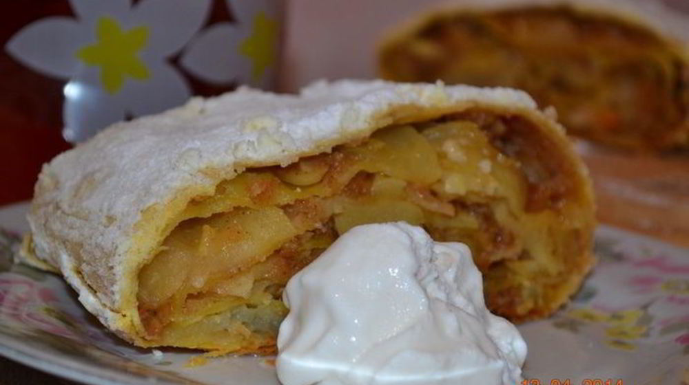 Как приготовить яблочно-миндальный штрудель