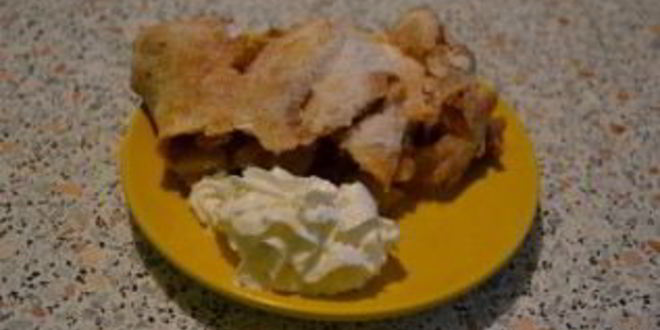 Рецепт яблочного штруделя из бездрожжевого теста