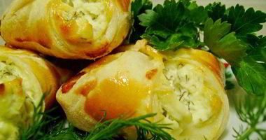 Рецепт Слоеных конвертиков с творогом