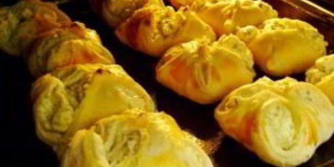 Рецепт слоеных конвертиков с творогом