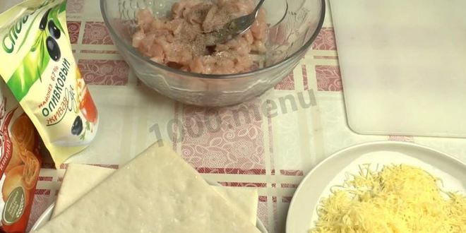 Рецепт слоеных слоек с курицей