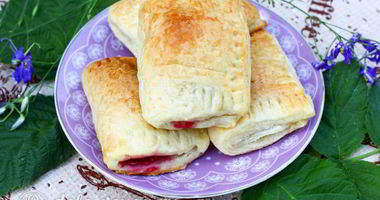 Рецепт Слоек с малиной