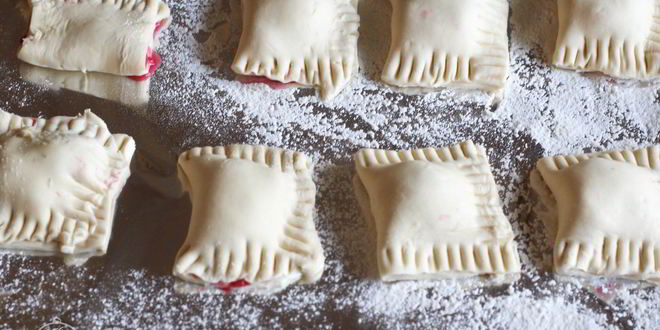 Рецепт слоек с малиной