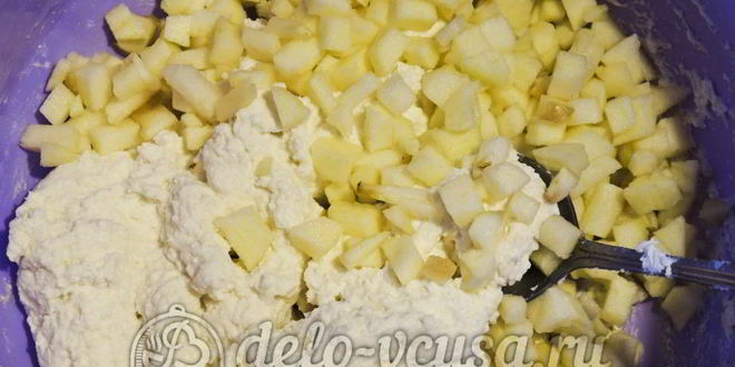 Рецепт сырников с яблоками