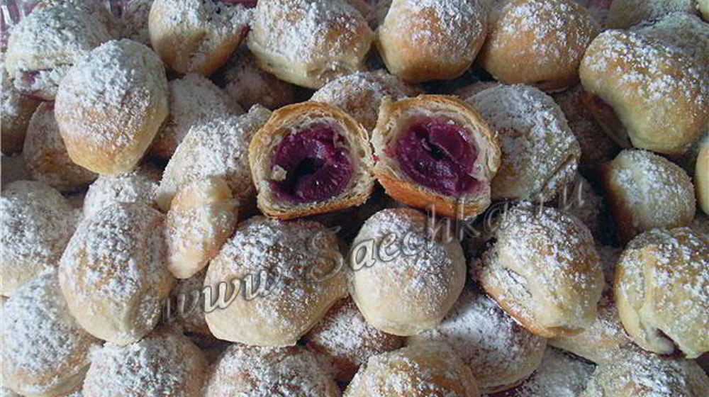 Как приготовить слоеное тесто с вишней