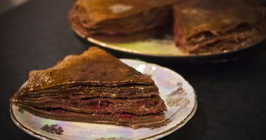 Рецепт Блинного вишнево-шоколадный торт