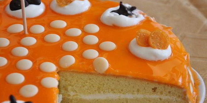 Рецепт нежного торта с цитрусовой глазурью