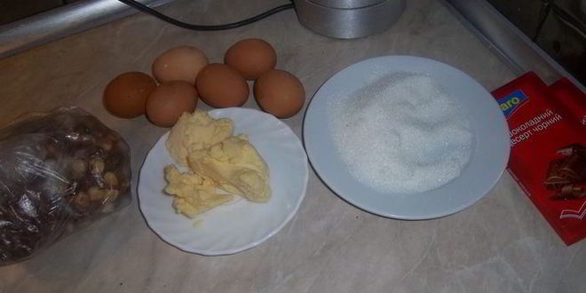 Рецепт шоколадного торта два ореха