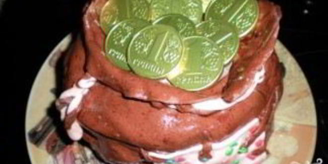 Рецепт торта денежного мешок
