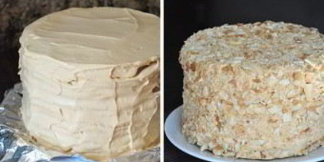 Рецепт торта наполеон с вареной сгущенкой