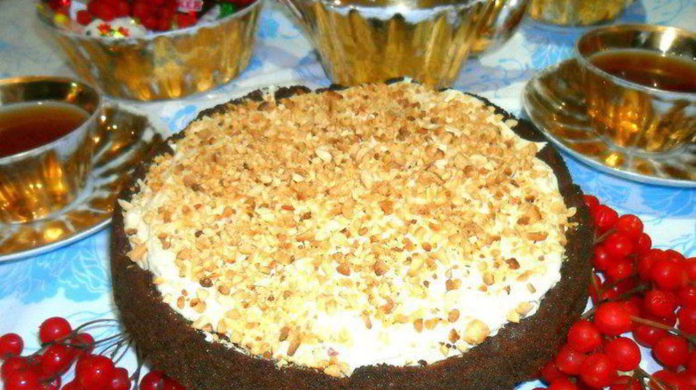 Как приготовить торт с арахисовым крем-муссом без выпечки