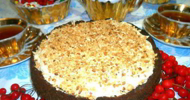 Рецепт Торта с арахисовым крем-муссом без выпечки