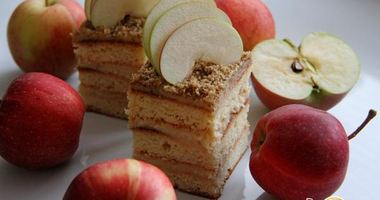 Рецепт Торта с яблочным кремом Райское яблочко