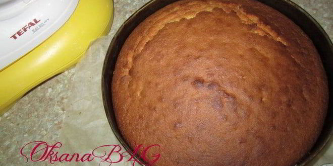 Рецепт ванильного шифонового бисквита