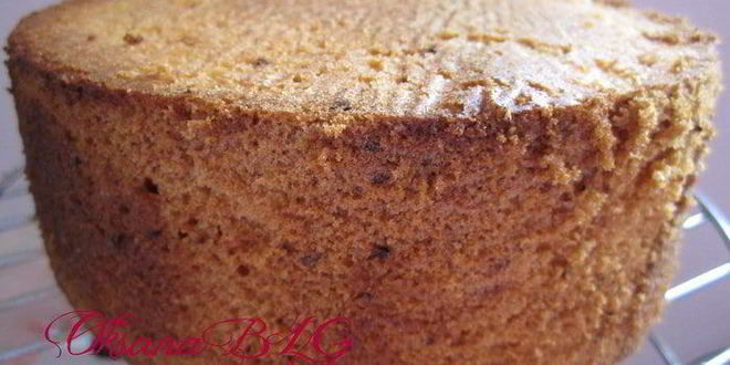 Рецепт ванильного шифонового бисквита