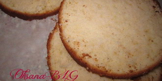 Рецепт ванильного шифонового бисквита