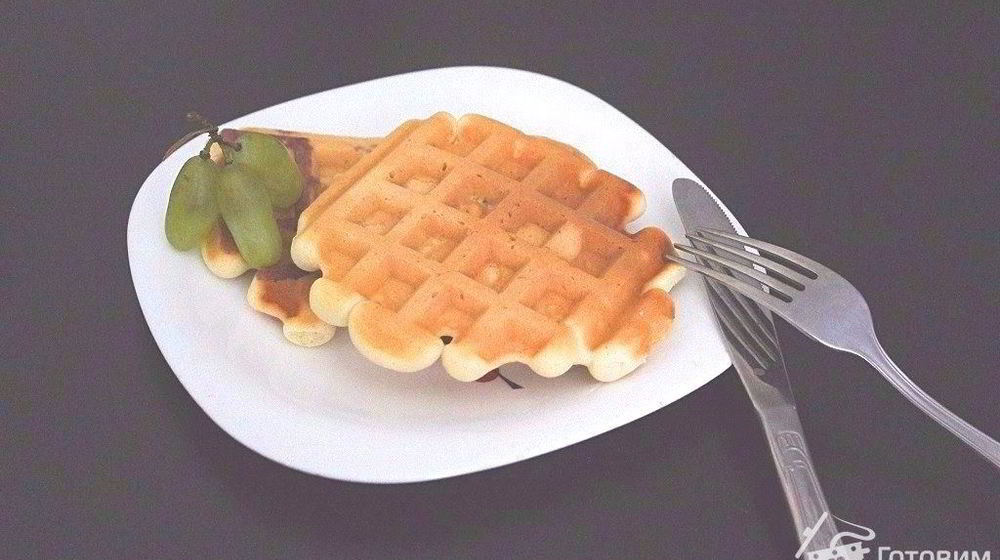 Как приготовить бисквитные вафли