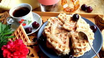 Рецепт Овсяных вафель с кунжутом