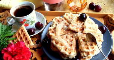 Рецепт Овсяных вафель с кунжутом