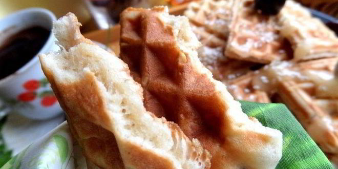 Рецепт овсяных вафель с кунжутом