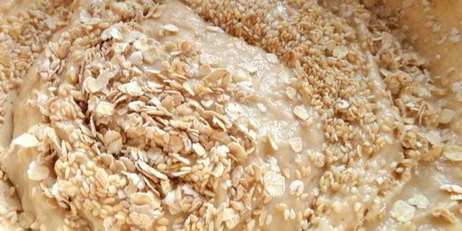 Рецепт овсяных вафель с кунжутом