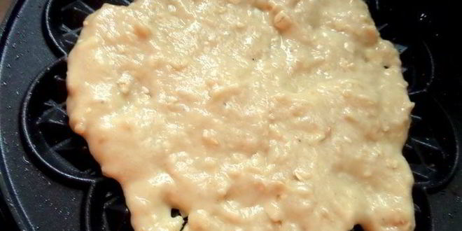 Рецепт овсяных вафель с кунжутом