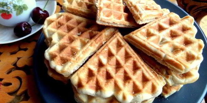 Рецепт овсяных вафель с кунжутом