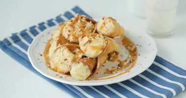 Рецепт Вафельных трубочек с заварным кремом