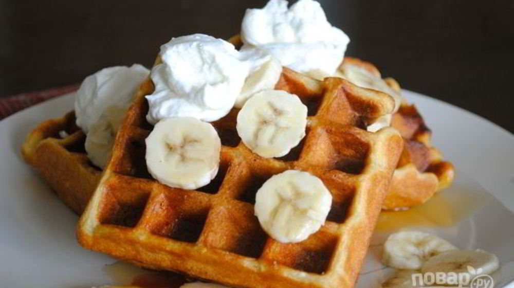 Как приготовить вафли на кефире в электровафельнице