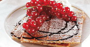 Рецепт Вафель с горячим шоколадом