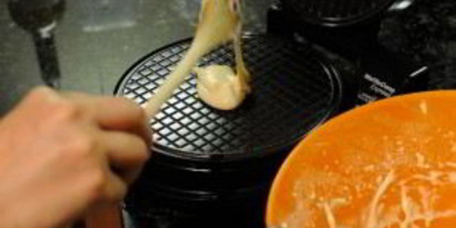 Рецепт вафель с карамелью