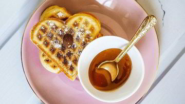 Рецепт Вафель с халвой