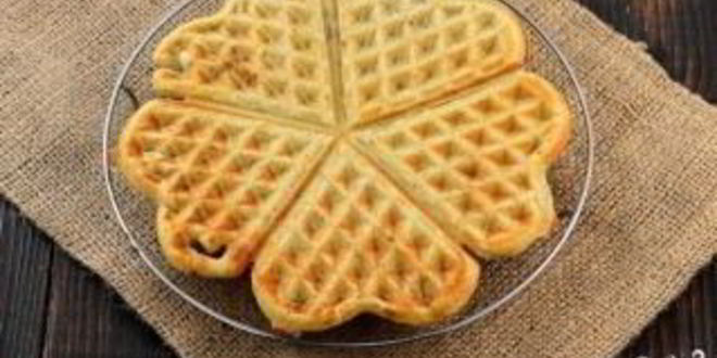Рецепт вафель с халвой
