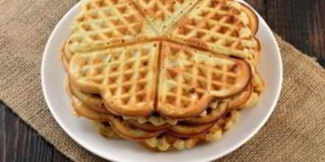 Рецепт вафель с халвой