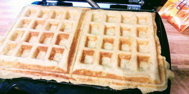 Рецепт яблочных вафель