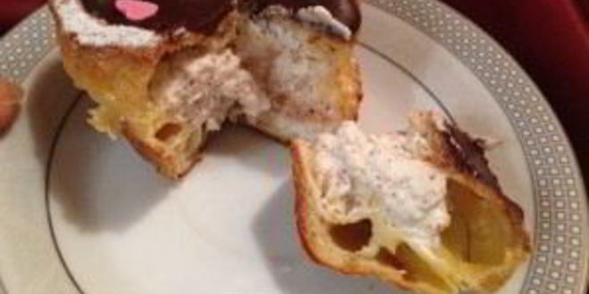 Рецепт ленивых эклеров с творожной начинкой