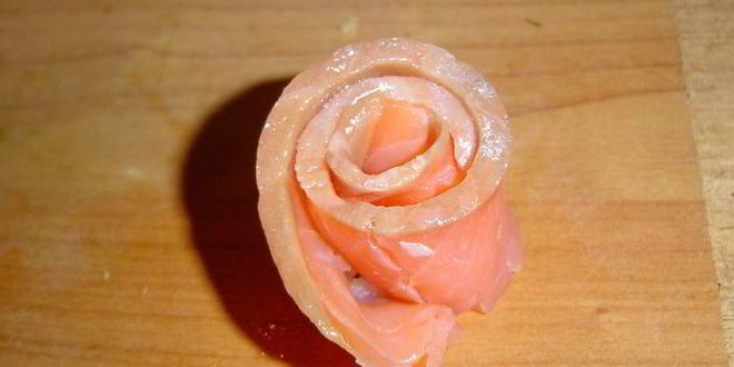 Рецепт профитролей с красной рыбой